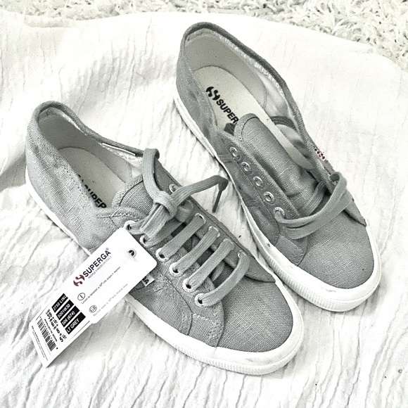 Superga Shoes - NWT Superga light Grey Linu Sneakers 8
